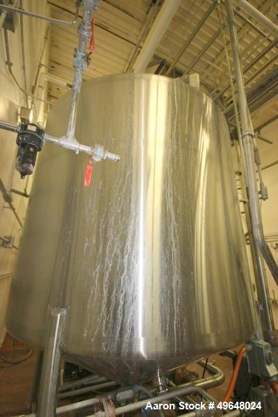 Used- 2000 Gallon Stainless Steel Single Wall Tank