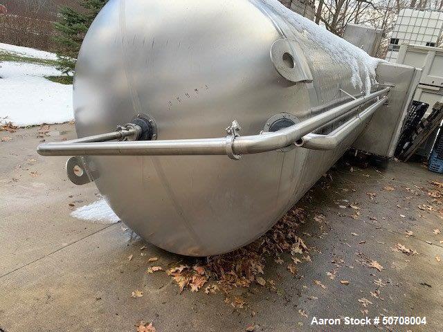 Used DCI Silo, 3,000 Gallons, 304 Stainless Steel