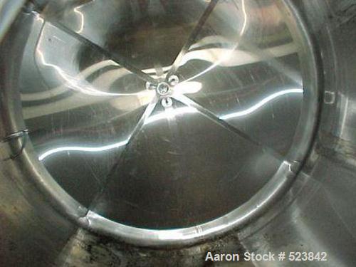 USED: DCI tank, 3,300 gallon, 304 stainless steel, vertical.         Insulated with stainless steel sheathing, 150 grit finish internal.95-1/4" diameter x 108" straight side. Dished top, 8" sloped bo...
