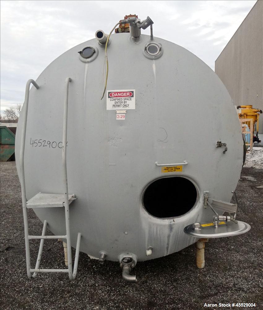 Used 3,000 Gallon Stainless Steel Dairy Craft Tank