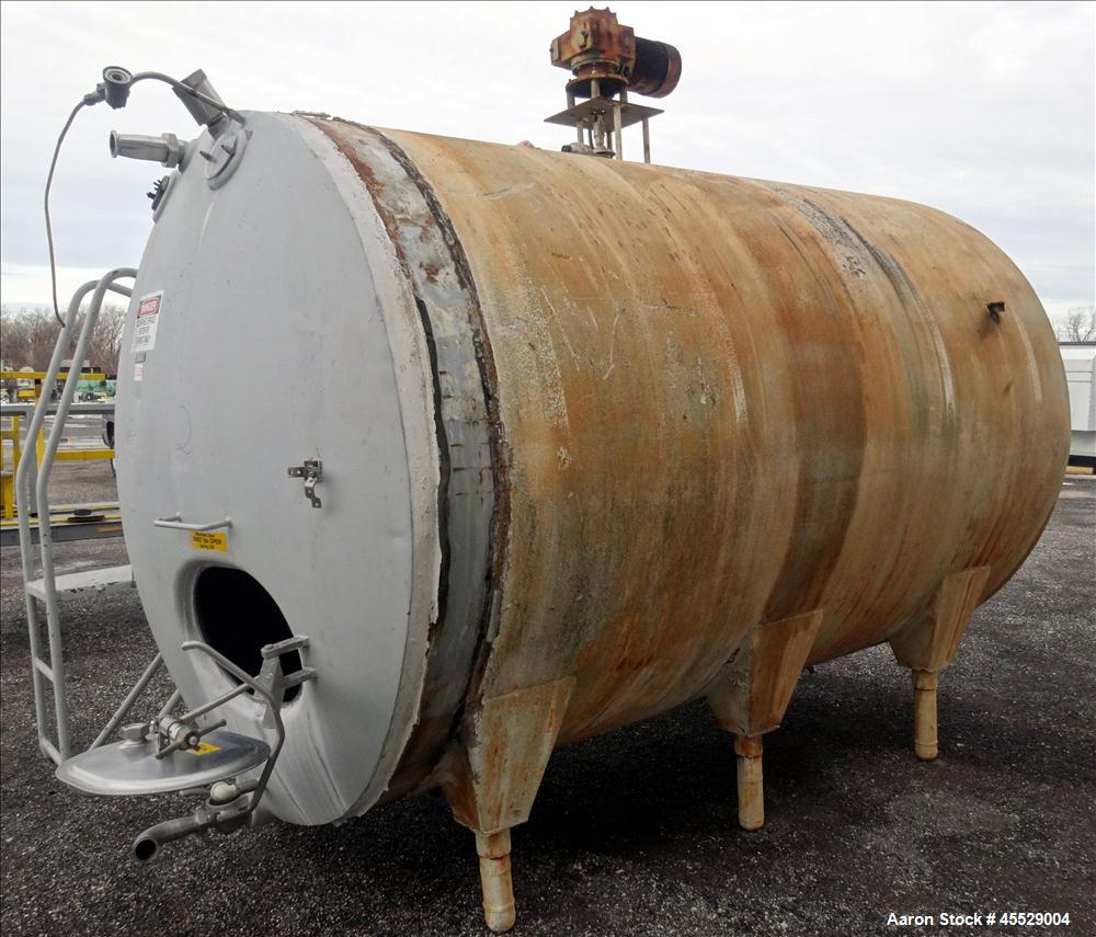 Used 3,000 Gallon Stainless Steel Dairy Craft Tank