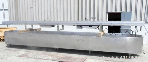 Used Stainless Steel Damrow Round End Open Finishing Vat, Model DL42SS