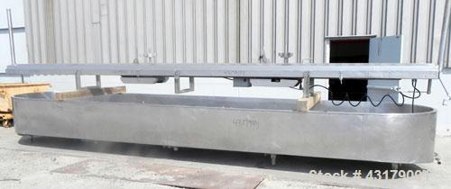 Used- Stainless Steel Damrow Round End Open Finishing Vat, Model DL42SS