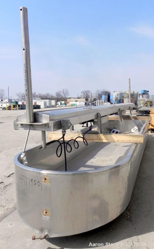 Used- Stainless Steel Damrow Round End Open Finishing Vat, Model DL42SS