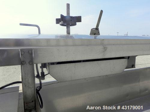 Used Stainless Steel Damrow Round End Open Finishing Vat, Model DL42SS
