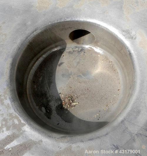 Used Stainless Steel Damrow Round End Open Finishing Vat, Model DL42SS