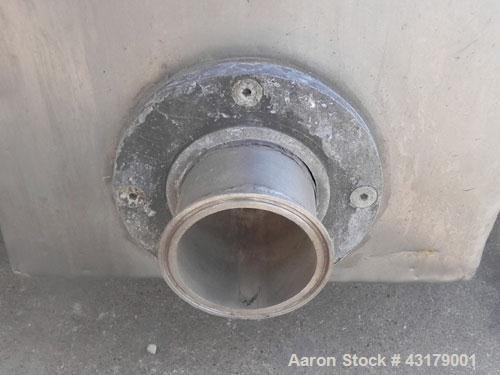 Used Stainless Steel Damrow Round End Open Finishing Vat, Model DL42SS
