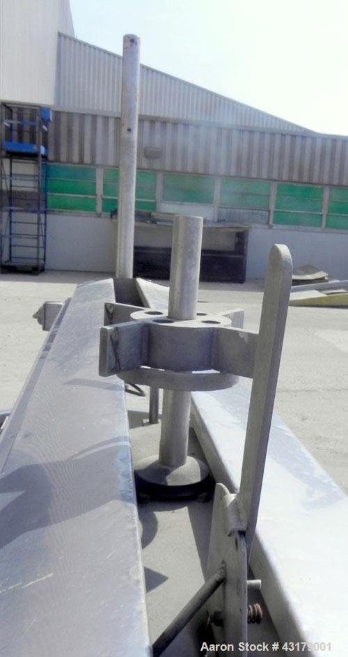 Used Stainless Steel Damrow Round End Open Finishing Vat, Model DL42SS