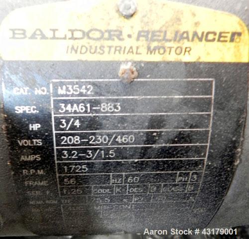 Used Stainless Steel Damrow Round End Open Finishing Vat, Model DL42SS