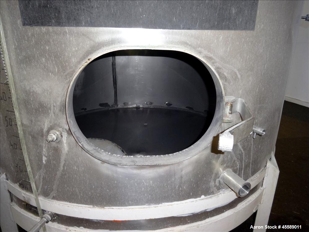 Used 2500 Gallon Douglas Brothers 304 Stainless Steel Vertical Tank