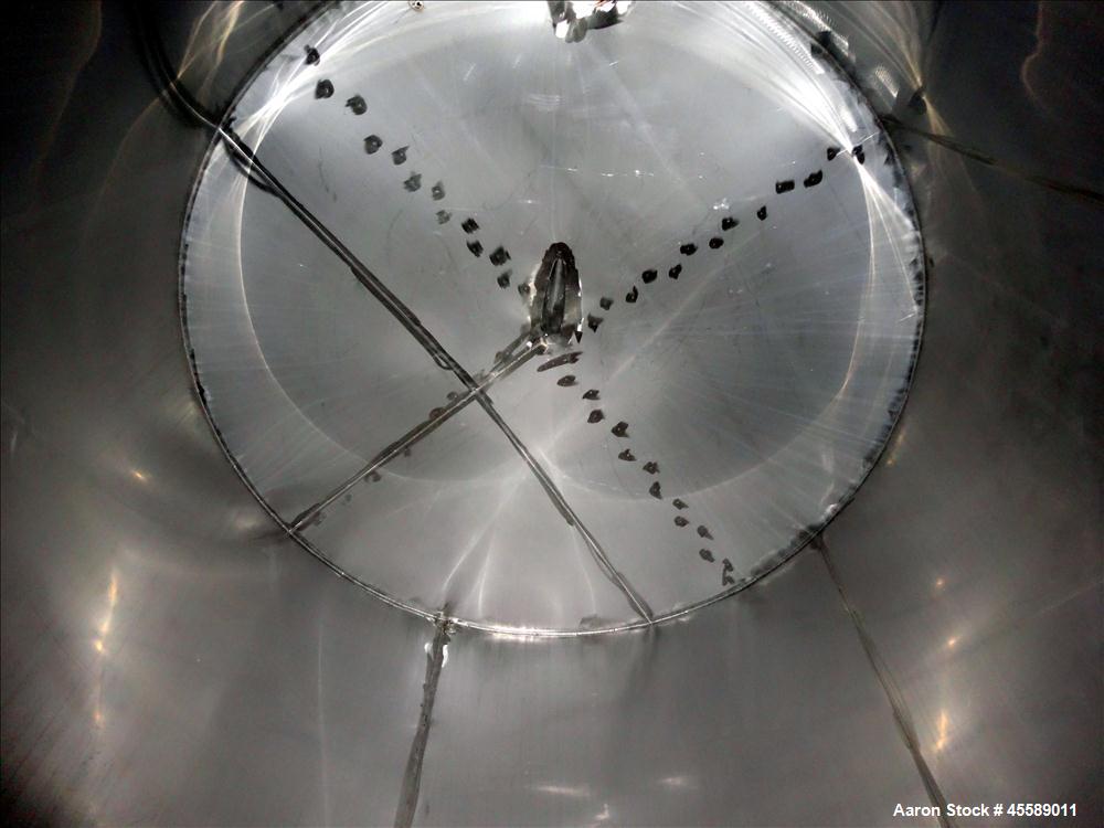 Used 2500 Gallon Douglas Brothers 304 Stainless Steel Vertical Tank