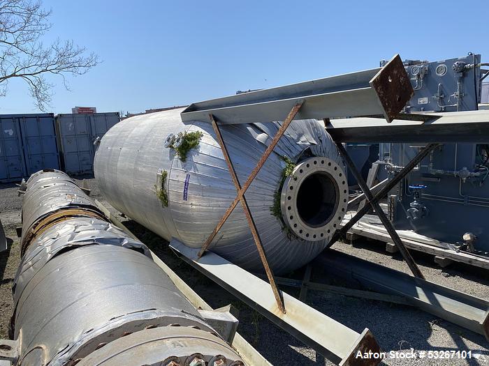 Used ExceleTech 2500 Gallon 304 Stainless Steel Vertical Pressure Tank – 430 PSI @ 450°F, 6' Dia x 12' Straight Side, Insulated