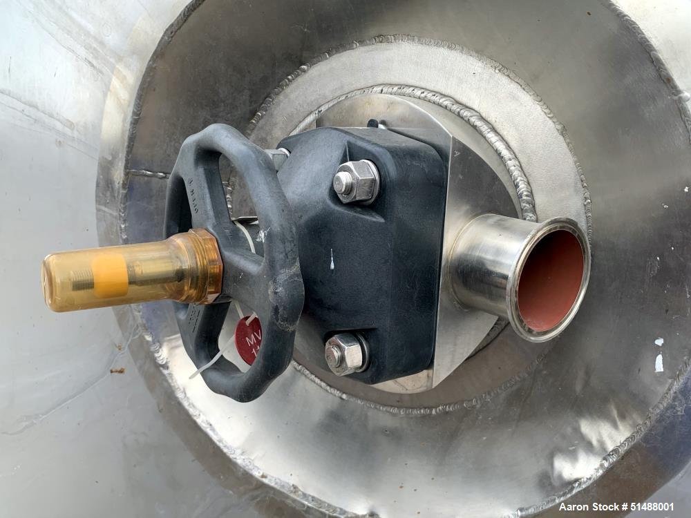 Used Mueller Stainless Steel 4,000 Gallon Pressure Tank