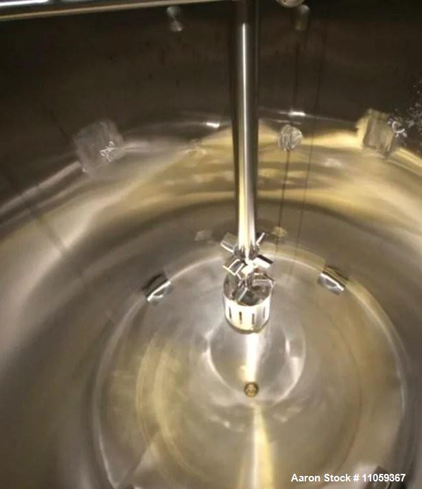 Used Feldmeier 1000 Gallon Sanitary Mix Tank with Admix Rotosolver High Shear Mixer | Stainless Steel | CIP | 40 HP