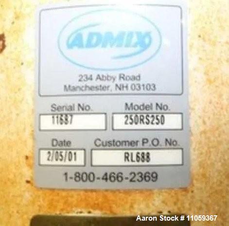 Used Feldmeier 1000 Gallon Sanitary Mix Tank with Admix Rotosolver High Shear Mixer | Stainless Steel | CIP | 40 HP