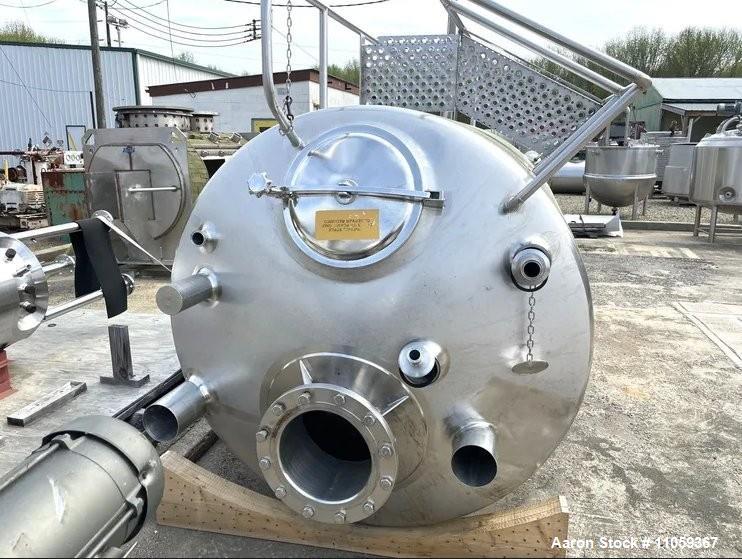 Used Feldmeier 1000 Gallon Sanitary Mix Tank with Admix Rotosolver High Shear Mixer | Stainless Steel | CIP | 40 HP