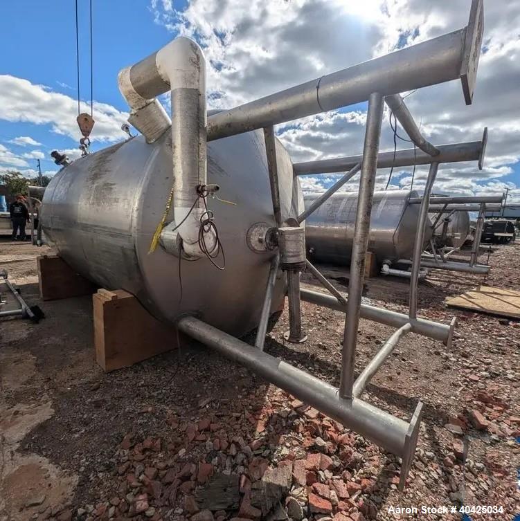 Used DCI Twin Motion Kettle, 3,000 Gallon | 316 Stainless Steel | Jacketed 150 PSI | Twin Agitators with Scrapers | Built 2007 | NB# 6749