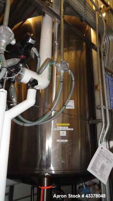 Used Feldmeier Pressure Tank, 2000 Gallon. Stainless steel construction, approximate 72" diameter x 114" straight side. Internal rated 40psi & Full Vacuum at 300 degrees F. National Board# 3312, seri...