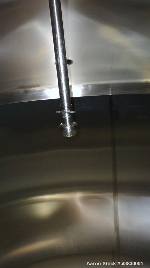 Unused- Feldmeier Tank, 3000 Gallon, 316 Stainless Steel, Vertical. Approximate 96" diameter x 84" straight side. Dished top, elliptical bottom. Openings top 2" tri-clamp, 3" vent, (2) 3" tri-clamp, ...
