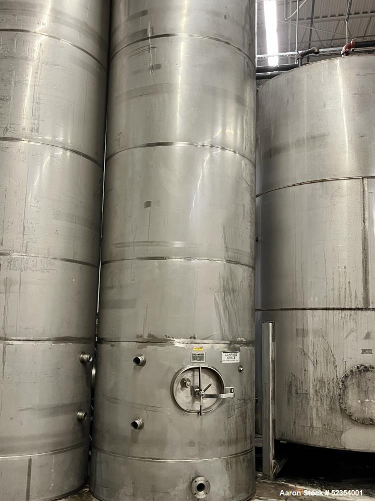 Used- Feldmeier Stainless Steel Storage Tank, Approximately 4,200 Gallons