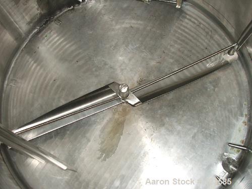 USED: Feldmeier jacketed processor, 2,000 gallon. 87" diameter x 104"straight side. OAH 150". 304 stainless steel, vertical, dish top,sloped bottom. Year 1972.