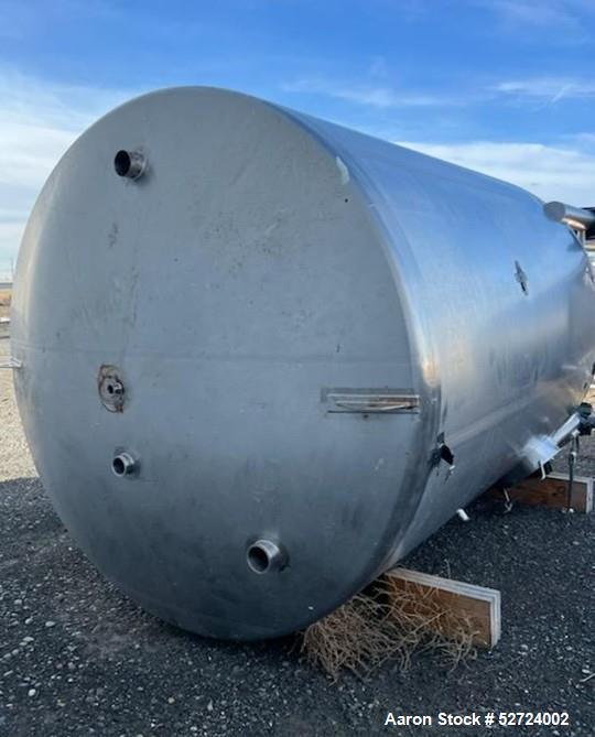 Used-Feldmeier Equipment, Inc 2,000 Gallon Tank, 8'3" diameter x 8'6" straight side.  15' Overall Length. Vertical, Mounted ...