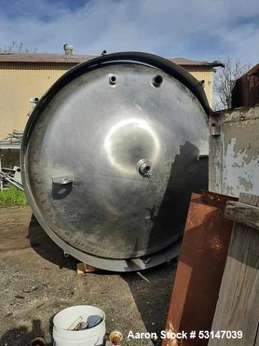 Feldmeier 3,000 Gallon 304 Stainless Steel Tank.