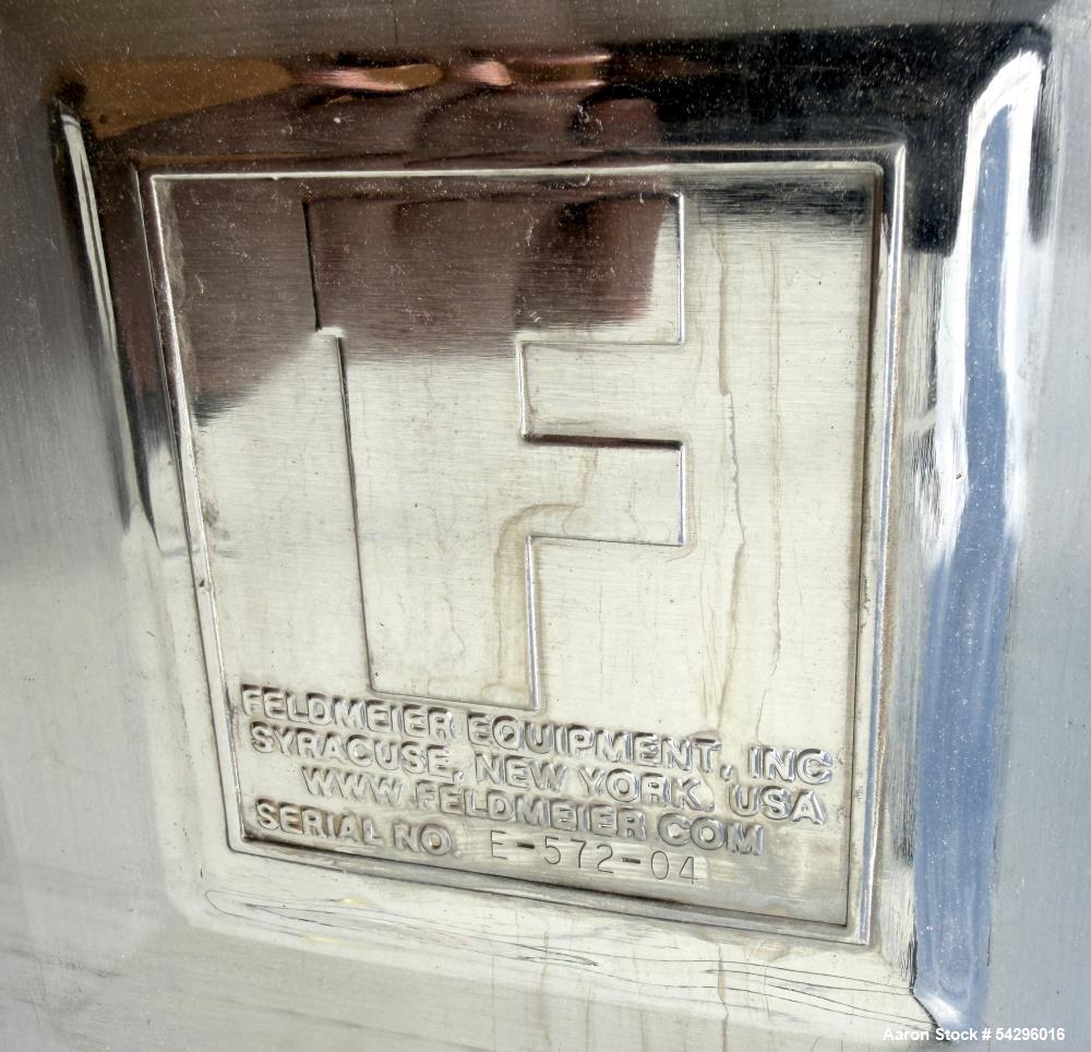 Used Feldmeier 1,200 Gallon Stainless Steel Tank – Vertical Cone Bottom Vessel w