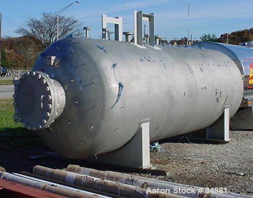 Unused- Fabwell Pressure Tank, 3456 gallon, 304L stainless steel, horizontal. 72" diameter x 174" straight side. Dished heads. Design 15 psi @ 225 deg F. Includes 3" schedule 10S pipe extending the e...