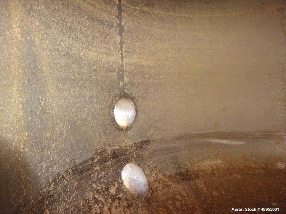 Used Four Corp Pressure Tank, Approximately 1,250 Gallon, 304 Stainless Steel.