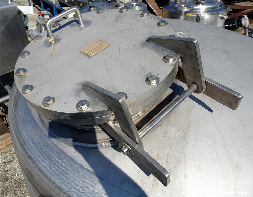 Used Four Corp. Pressure Tank, Approximate 1,000 Gallon, 316L Stainless Steel
