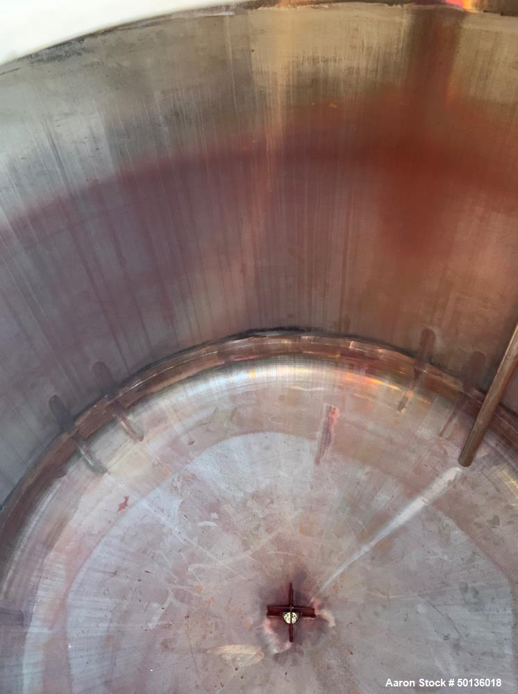 Used Four Corp. Pressure Tank, Approximate 1,000 Gallon, 316L Stainless Steel
