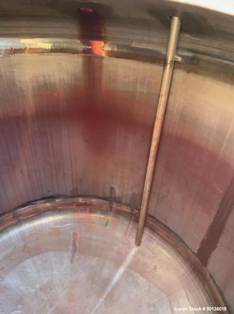 Used Four Corp. Pressure Tank, Approximate 1,000 Gallon, 316L Stainless Steel