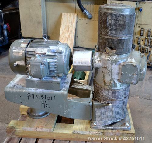 Used Groen Tank, 2000 Gallon, Model 2000 SP, 304 Stainless Steel, Vertical. 84" Diameter x 90" straight side. Open top with (2) 1/3 hinged covers, coned bottom. Bolt on stainless steel agitator bridg...