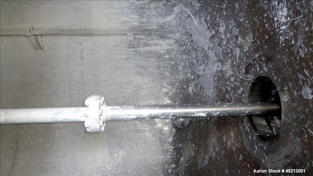 Used 2000 Gallon Stainless Steel Groen Pressure Tank, Model 2B-WC-1000