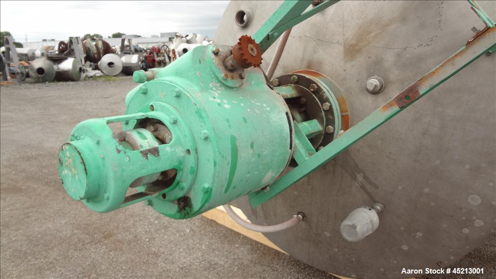 Used 2000 Gallon Stainless Steel Groen Pressure Tank, Model 2B-WC-1000