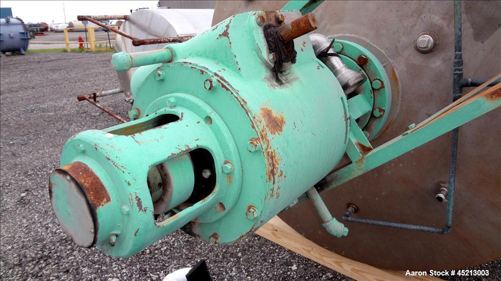 Used 2000 Gallon Stainless Steel Groen Pressure Tank, Model 2B-WC-1000 
