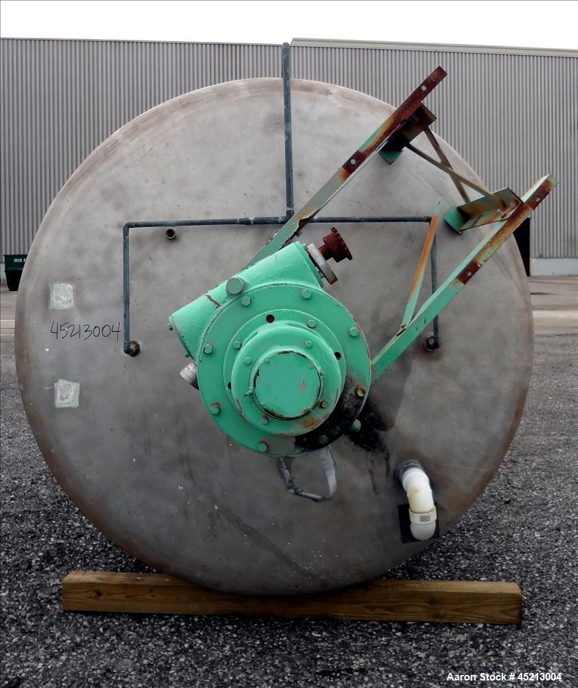 Used 2000 Gallon Stainless Steel Groen Pressure Tank, Model 2B-WC-1000 