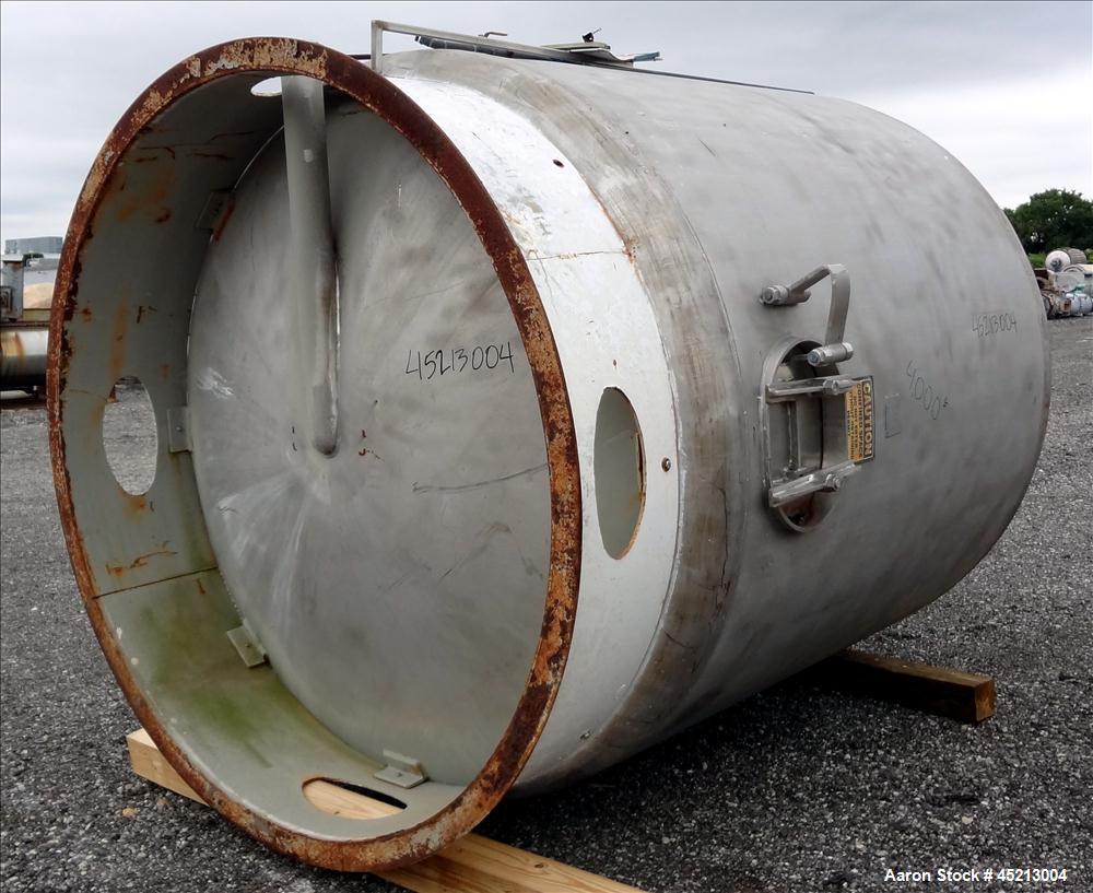 Used 2000 Gallon Stainless Steel Groen Pressure Tank, Model 2B-WC-1000 