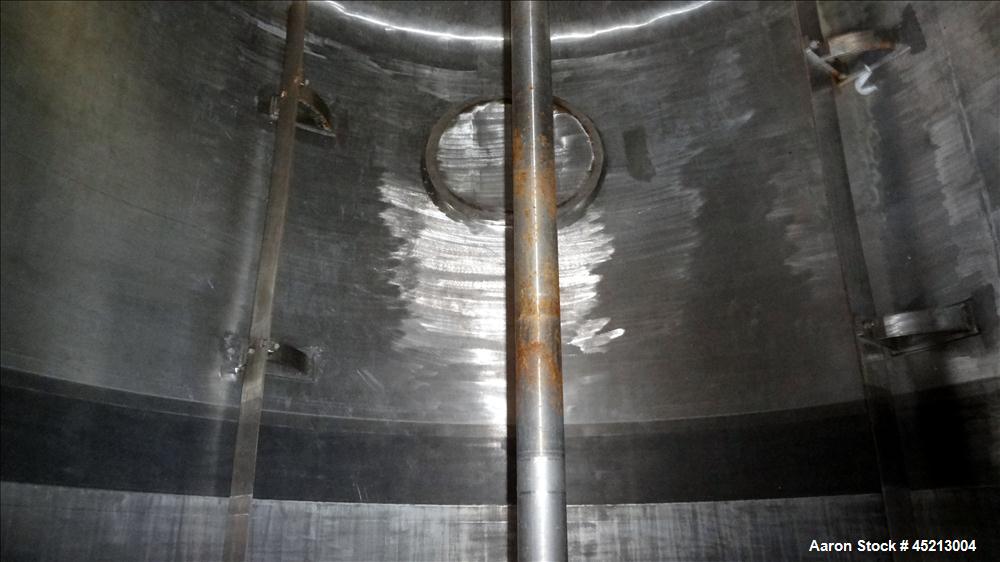 Used 2000 Gallon Stainless Steel Groen Pressure Tank, Model 2B-WC-1000 