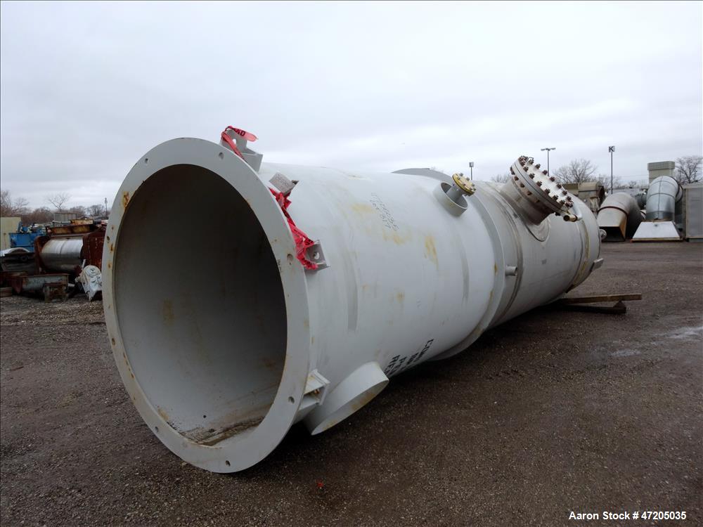 Unused- Harris Thermal Transfer Products Pressure Tank, Approximately 2,750 Gallon, 304L Stainless Steel, Vertical. 72" Diameter x 144" straight side. Elliptical top and bottom heads. Internal rated ...