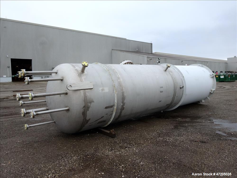Unused- Harris Thermal Transfer Products Pressure Tank, Approximately 2,750 Gallon, 304L Stainless Steel, Vertical. 72" Diameter x 144" straight side. Elliptical top and bottom heads. Internal rated ...