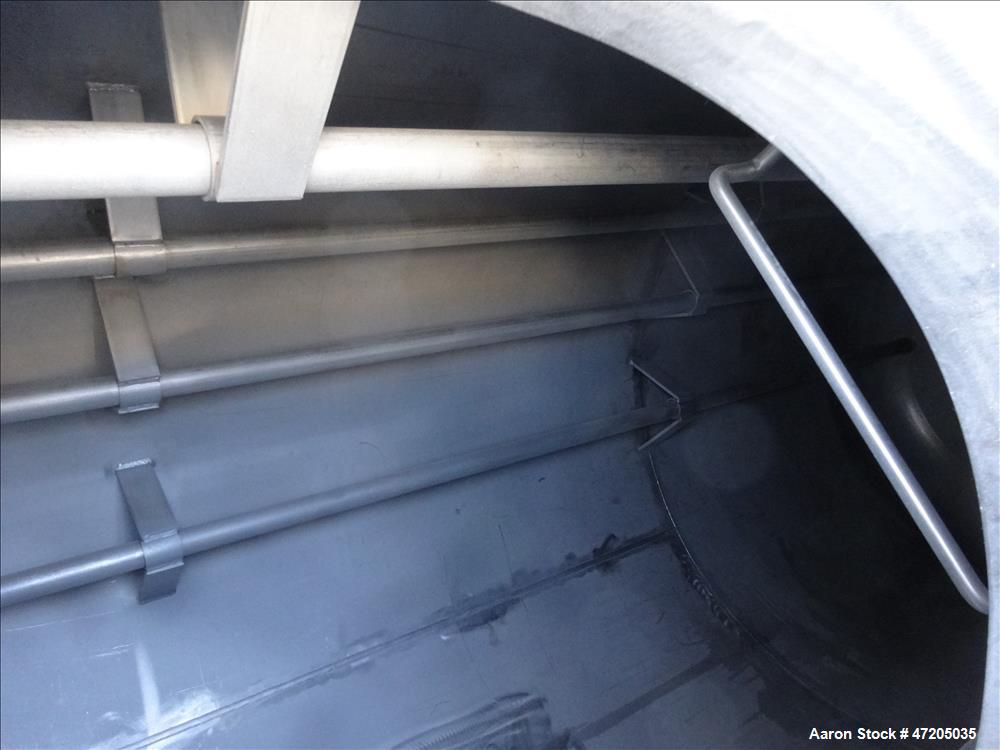 Unused- Harris Thermal Transfer Products Pressure Tank, Approximately 2,750 Gallon, 304L Stainless Steel, Vertical. 72" Diameter x 144" straight side. Elliptical top and bottom heads. Internal rated ...