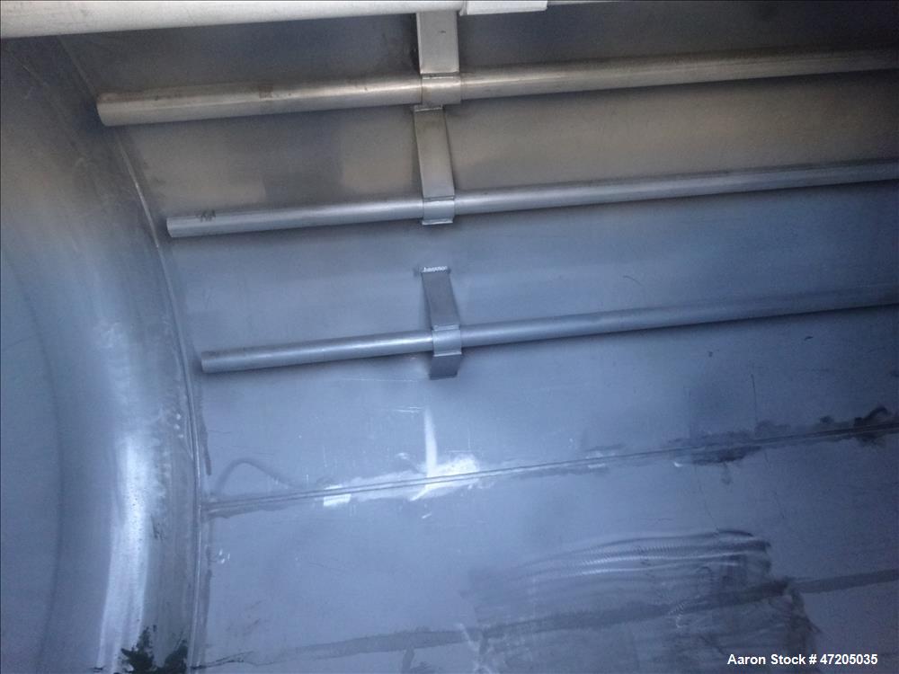 Unused- Harris Thermal Transfer Products Pressure Tank, Approximately 2,750 Gallon, 304L Stainless Steel, Vertical. 72" Diameter x 144" straight side. Elliptical top and bottom heads. Internal rated ...