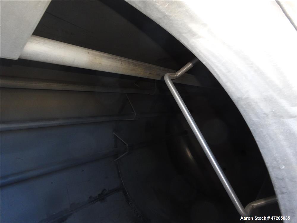 Unused- Harris Thermal Transfer Products Pressure Tank, Approximately 2,750 Gallon, 304L Stainless Steel, Vertical. 72" Diameter x 144" straight side. Elliptical top and bottom heads. Internal rated ...