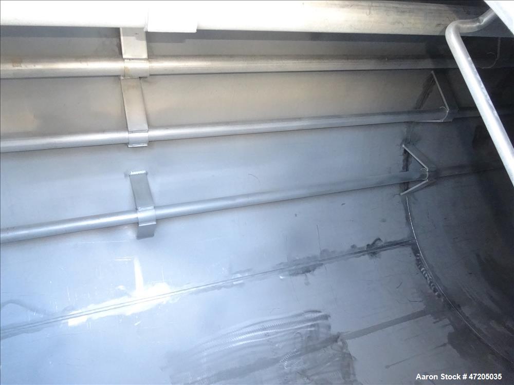 Unused- Harris Thermal Transfer Products Pressure Tank, Approximately 2,750 Gallon, 304L Stainless Steel, Vertical. 72" Diameter x 144" straight side. Elliptical top and bottom heads. Internal rated ...