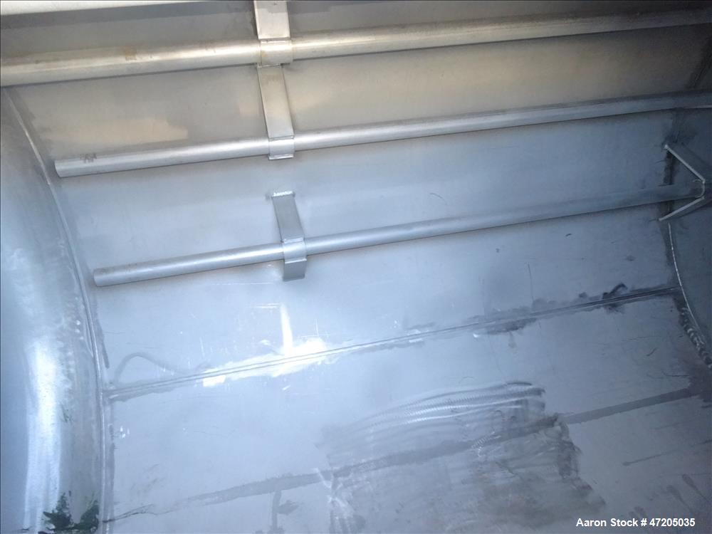 Unused- Harris Thermal Transfer Products Pressure Tank, Approximately 2,750 Gallon, 304L Stainless Steel, Vertical. 72" Diameter x 144" straight side. Elliptical top and bottom heads. Internal rated ...
