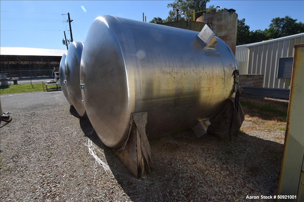 Used- Inox-Tech Pressure Tank, Approximate 3,000 Gallon