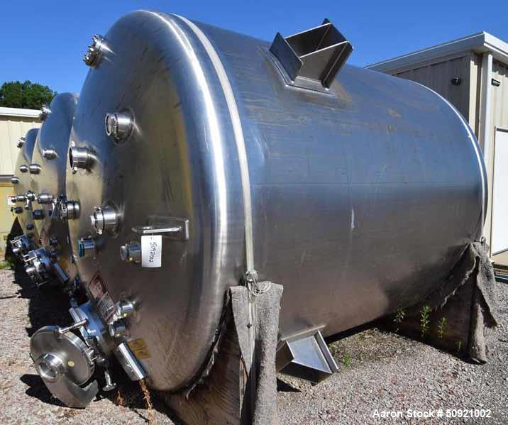 Used- Inox-Tech Pressure Tank, Approximate 3,000 Gallon