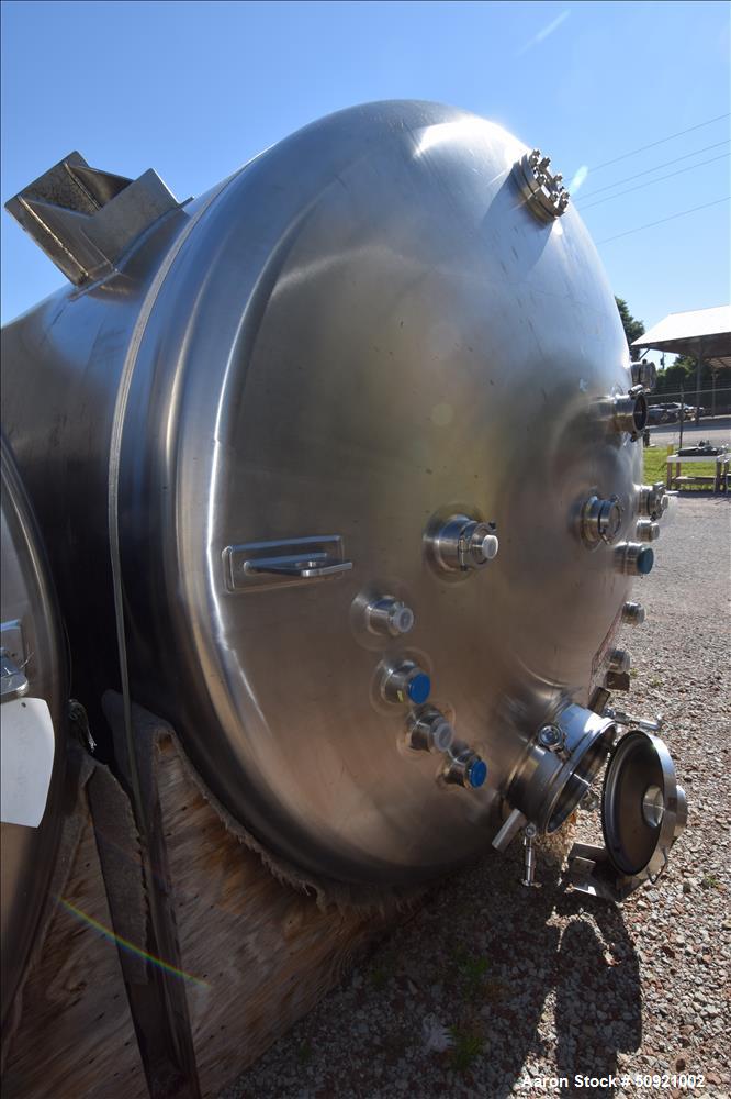 Used- Inox-Tech Pressure Tank, Approximate 3,000 Gallon